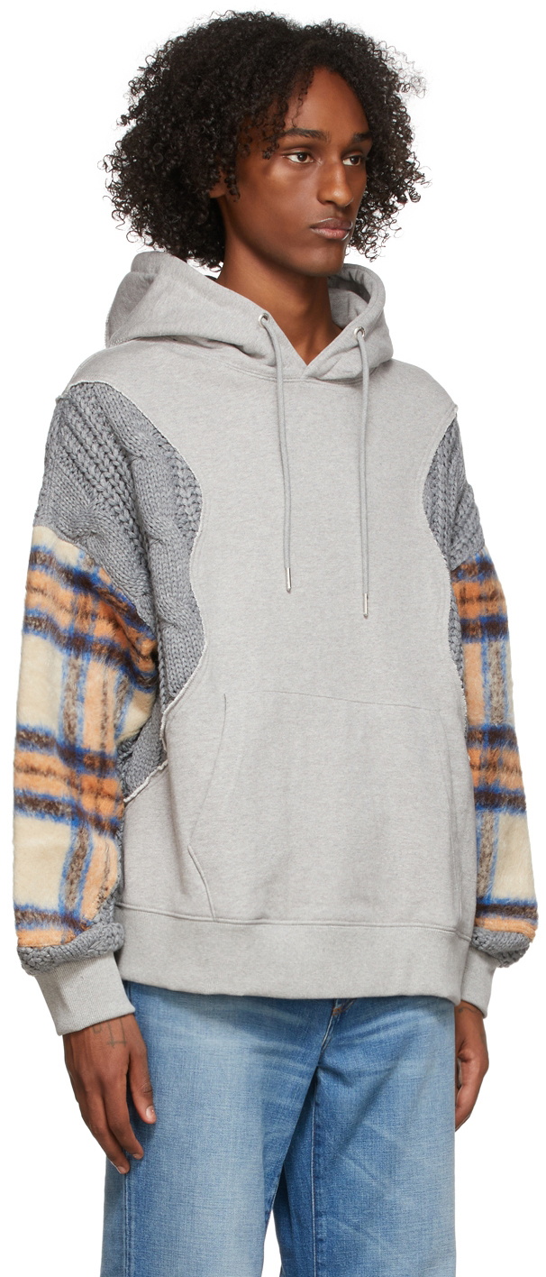 Andersson Bell Grey Unisex Contrast Antwerp Hoodie Andersson