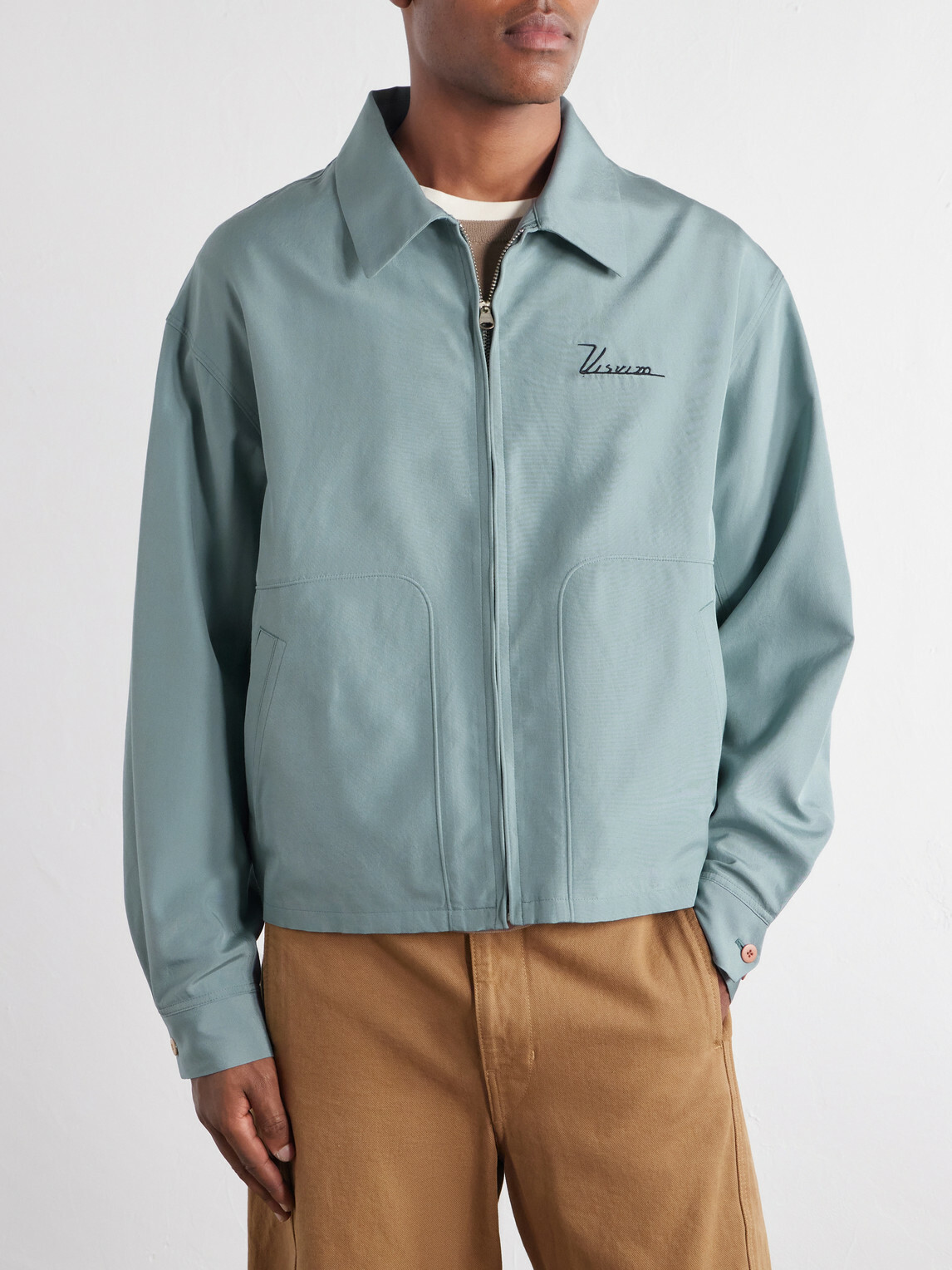 Visvim - Somer Swing Printed Silk and Wool-Blend Jacket - Green