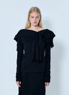 Yohji Yamamoto Supima Single Jersey Big Collar Top