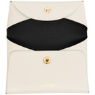 Jil Sander Off-White Folded Coin Pouch