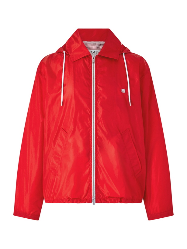 Photo: TOTEME - Shell Hooded Jacket - Red