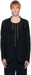 Steven Passaro SSENSE Exclusive Black Khanh Brice Nguyen Edition Blazer