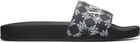 AMIRI Black MA Quad Canvas Pool Slides