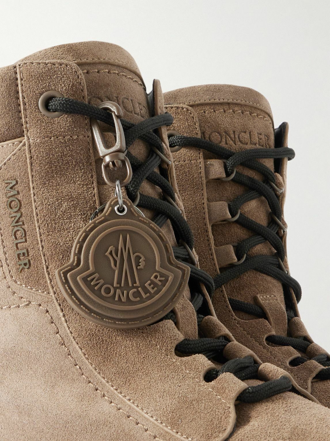 Moncler - Peak Path Suede Lace-Up Boots - Brown
