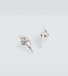 Balenciaga Typo logo earrings