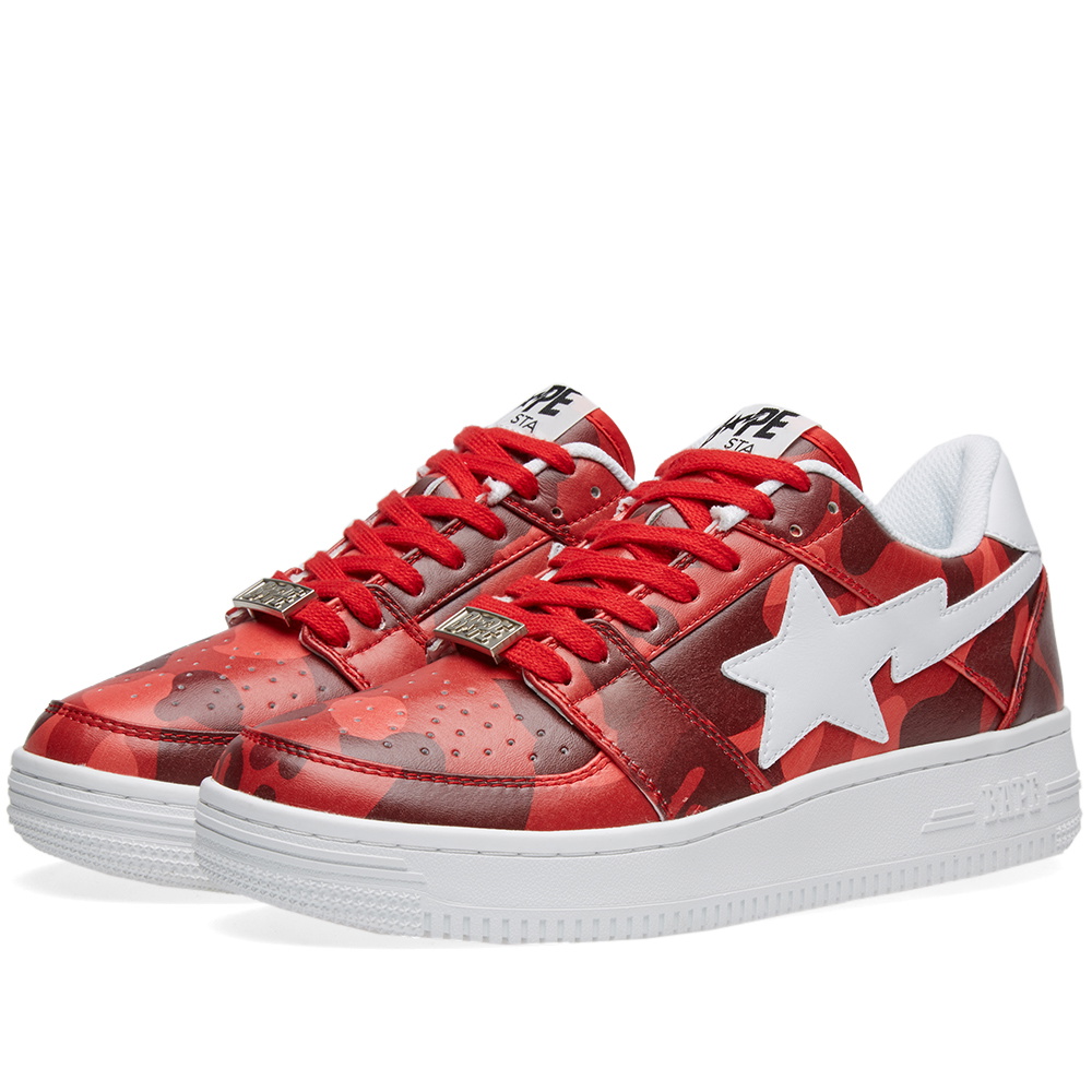 Red hot sale camo bapesta