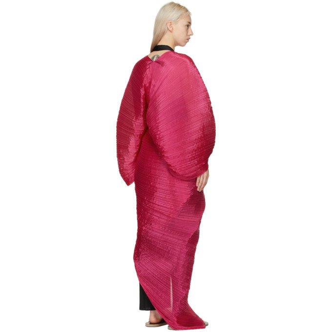 PLEATS PLEASE ISSEY MIYAKE ストール マゼンタピンク Pleats Please Issey Miyake Pink Madame T Stole Scarf Pleats Please
