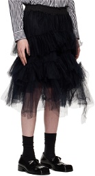 Simone Rocha SSENSE Exclusive Black Tutu Midi Skirt