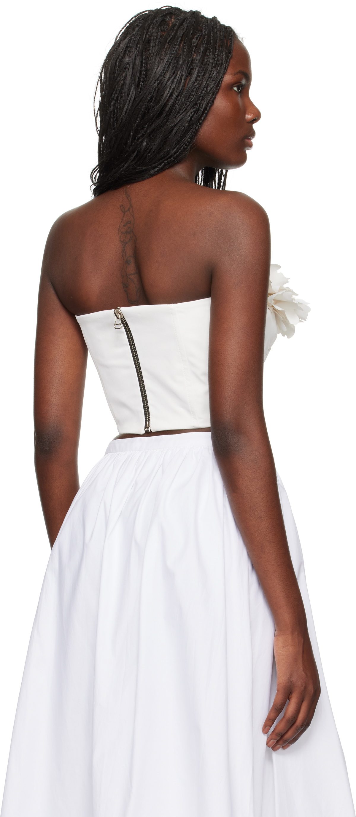 Kika Vargas SSENSE Exclusive White Gioconda Bandeau Top