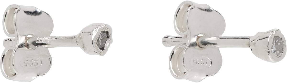 Pearls Before Swine Silver 2mm Diamond Stud Earrings