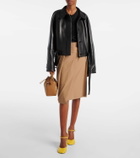 Loewe Cropped leather jacket
