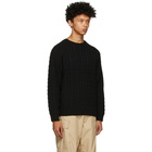 BEAMS PLUS Black 5G Sweater