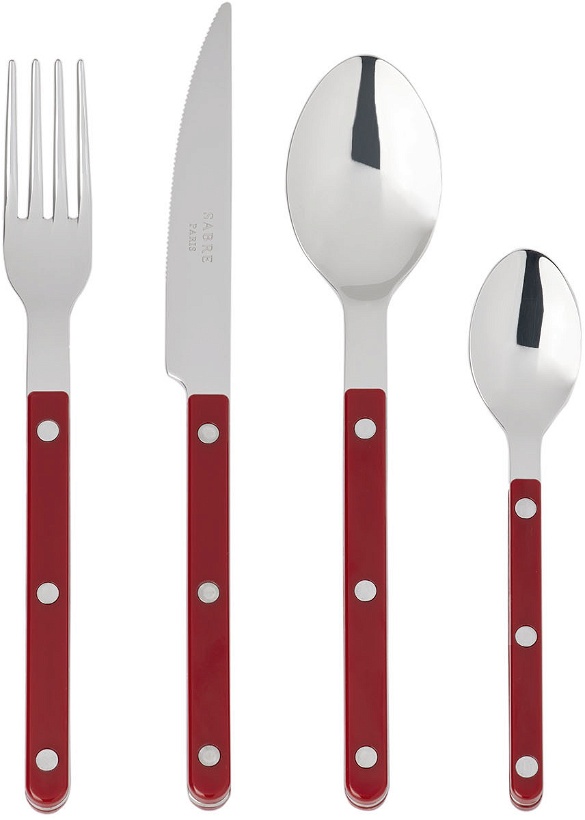 Photo: Sabre Burgundy Bistrot 24-Piece Cutlery Set