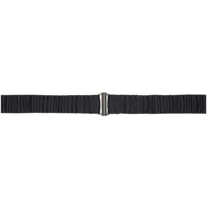 Pleats Please Issey Miyake Black Stretch Pleats Belt One Size NWT! $300 Pleats Belt in Black by Pleats Please Issey Miyake – Idlewild main image 3