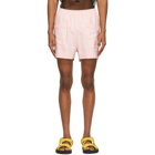 Dries Van Noten Pink Cotton Jersey Shorts