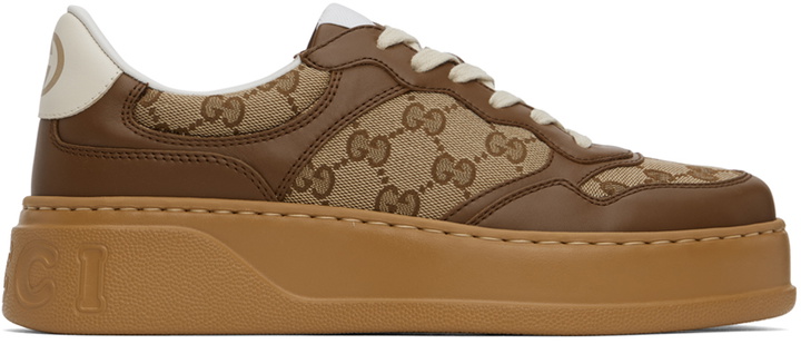 Photo: Gucci Brown GG Sneakers