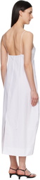Róhe White Bustier Volume Midi Dress