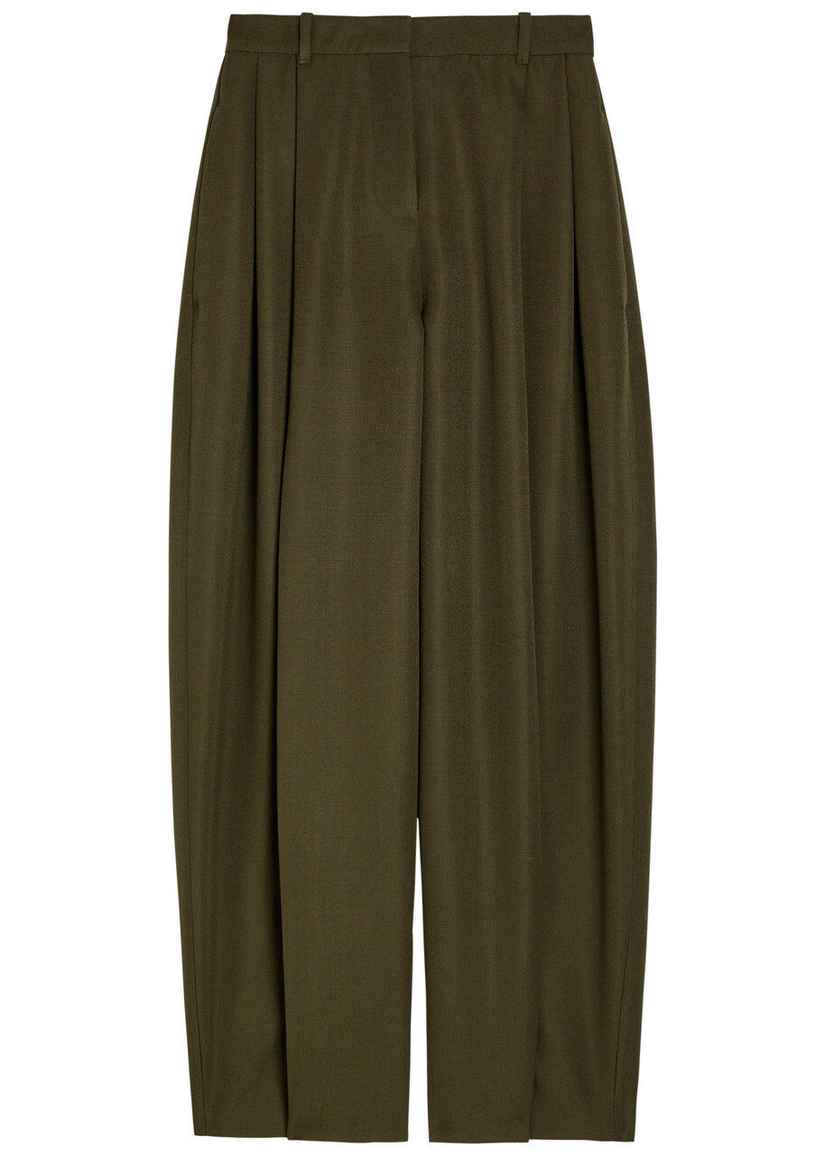 Jacquemus Le Pantalon D'homme Pleated Wool Trousers Khaki