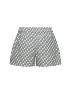 TORY BURCH Printed Cotton Poplin Camp Shorts