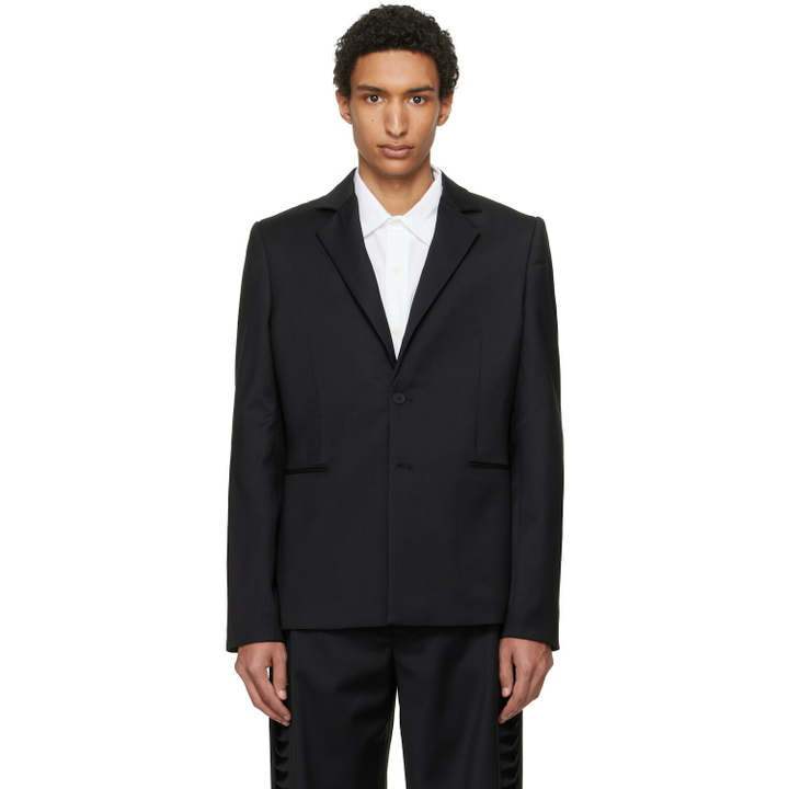 Photo: HELIOT EMIL Black Vibraxis Blazer