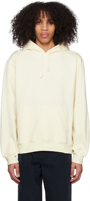 Photo: ANOTHER ASPECT Off-White Garment-Dyed Hoodie