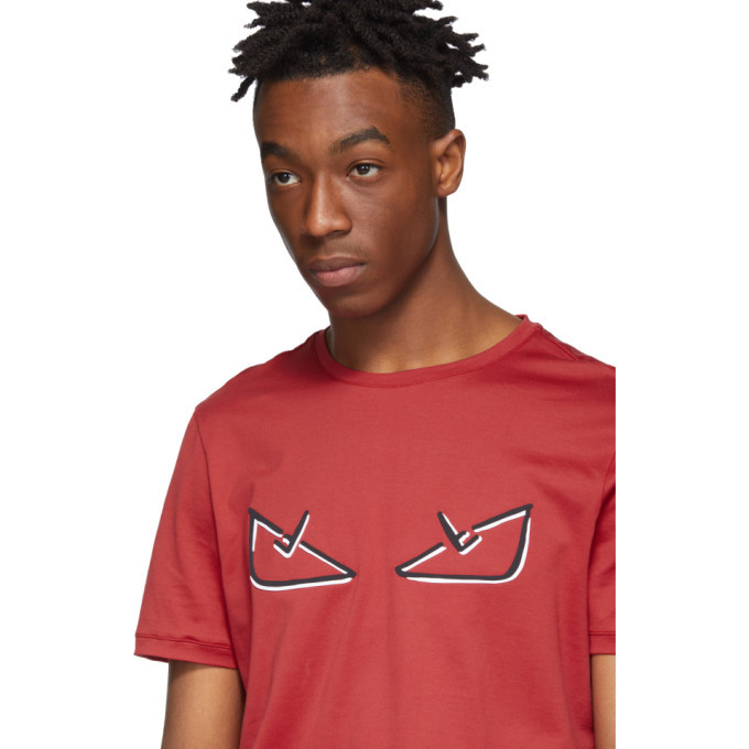 Red and black store fendi shirt