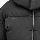 Pangaia Women's FLWRDWN Recycled Nylon Cropped Puffer Jacket in Black