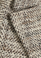 Joseph Florent Crosshatch Wool-blend Coat Brown