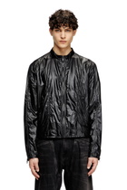 Diesel Biker jacket in shiny ripstop - Jackets Mens in Black