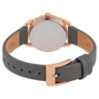 Citizen Drive Grey Dial Gray Leather Ladies Watch FE1218-05H