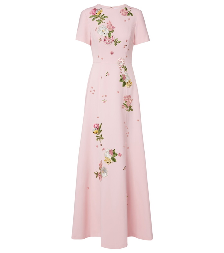 Photo: Carolina Herrera Floral embroidered crêpe gown
