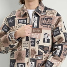 Patta Men's Collage Insulated Canvas Jacket in Beige