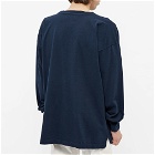 Instru(men-tal) by Mihara Men's Long Sleeve T-Shirt in Navy