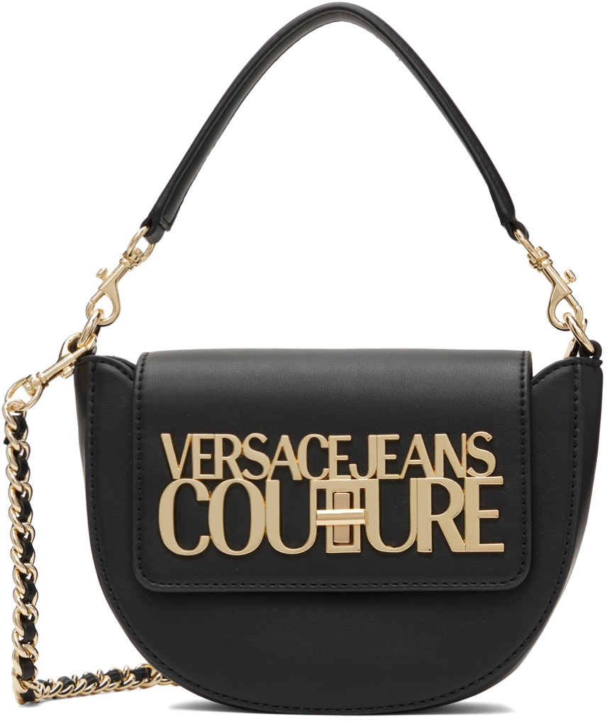 Mount Vesuv Dårligt humør At hoppe Versace Jeans Couture Black Logo Lock Bag Versace