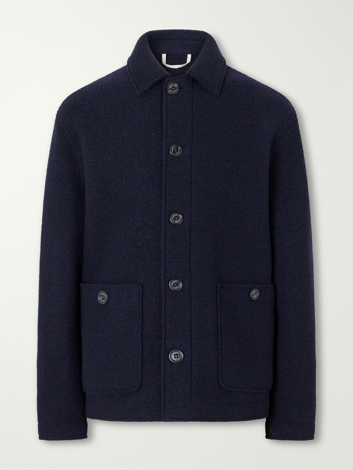 Valstar - Virgin Wool-Bouclé Jacket - Blue