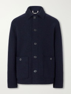 Valstar - Virgin Wool-Bouclé Jacket - Blue