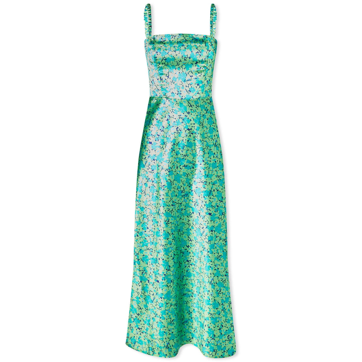 Rotate Women's Midi Slip Dress in Clematis Blue Combi