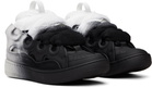 Lanvin Black & White Curb Spray Sneakers