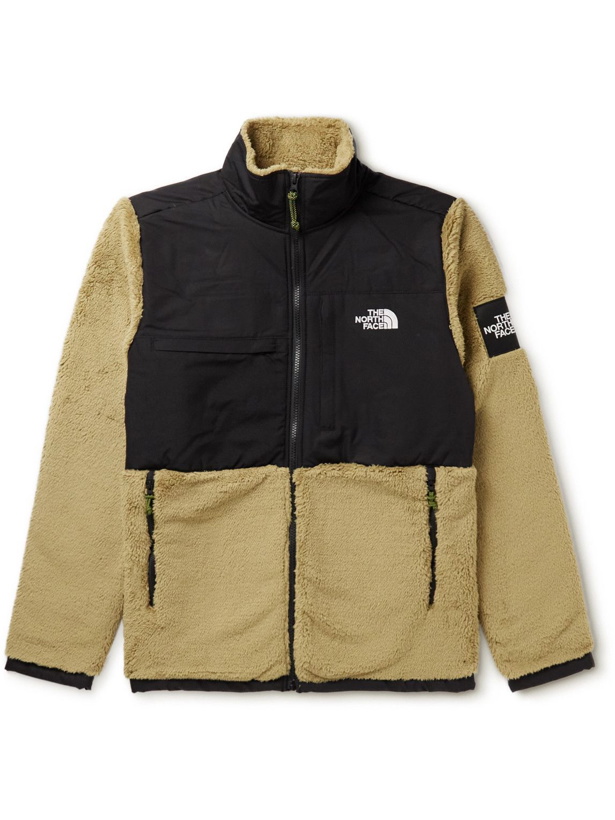 Photo: The North Face - Denali Logo-Embroidered Recycled Shell and Fleece Zip-Up Jacket - Neutrals