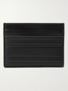 BRIONI - Logo-Debossed Leather Cardholder - Black