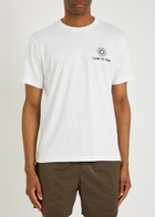 Frescobol carioca Dinis Embroidered Cotton T-shirt White