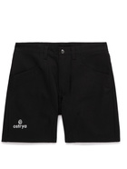 OSTRYA - Hardy Logo-Print Straight-Leg Cotton Bermuda Shorts - Black