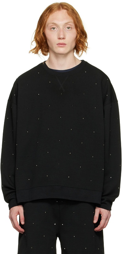 Photo: Valentino Black Cotton Sweatshirt