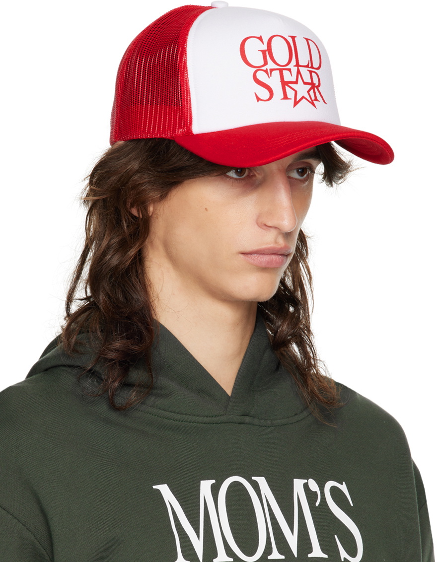 Praying White & Red 'Gold Star' Cap