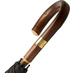 Kingsman - London Undercover Chestnut Wood-Handle Umbrella - Black