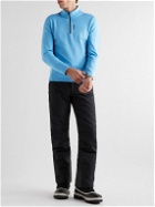 Colmar - Slim-Fit Logo-Print Jersey Half-Zip Ski Base Layer - Blue