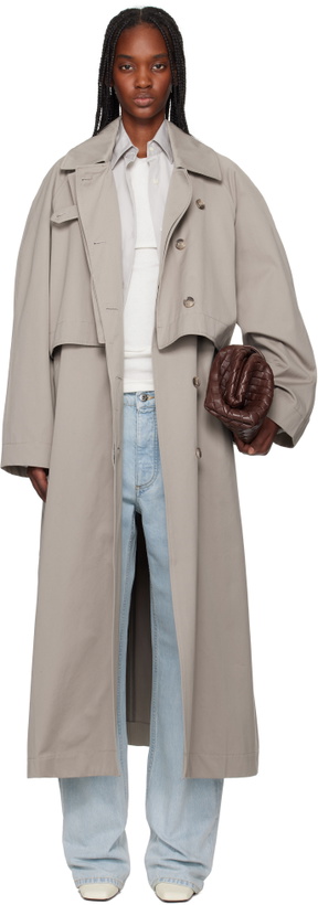 Photo: REMAIN Birger Christensen Beige Long Trench Coat
