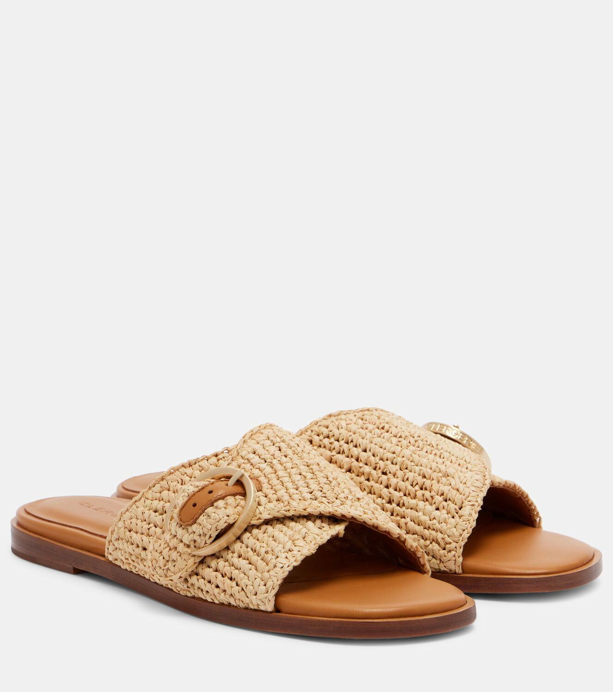 Clergerie Irme raffia slides
