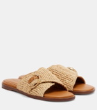 Clergerie Irme raffia slides