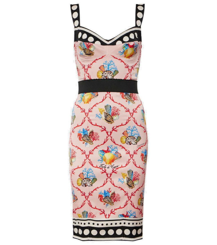Photo: Dolce&Gabbana Capri printed silk-blend minidress